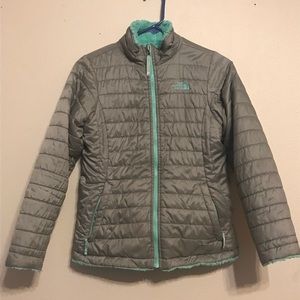 Girls medium youth reversible NorthFace jacket